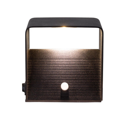 Cordy-wall licht "kubus" magnetisch, ca. 10 x 10 cm, gemaakt van black metal, met bewegingssensor