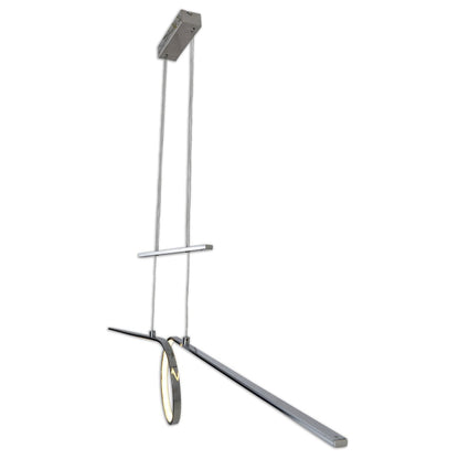 Led in ruil daarvoor hanglamp "looplijn" 130 cm lang, met geïntegreerde LED, gemaakt van metaal en plastic