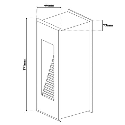 LED inbouw buiten wandlamp "Kolari"