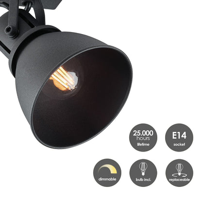 Home Sweet Home LED Wandspot Fama - incl. dimbare LED lamp - zwart