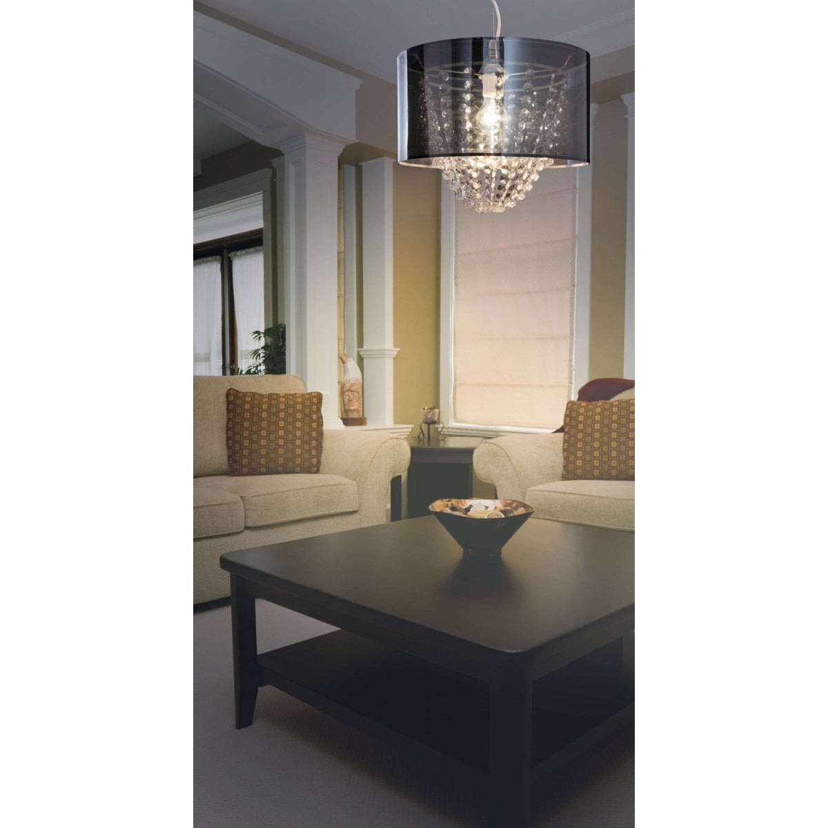 Decoratieve hanglamp "Crystallo" H: 29cm