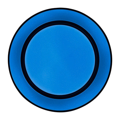 LED -plafondlamp "Monterey" Ø 37,5 cm, vele functies, gemaakt van metaal en plastic in het zwart, met geïntegreerde LED's, verlichting voor woonkamers, gang of kantoor