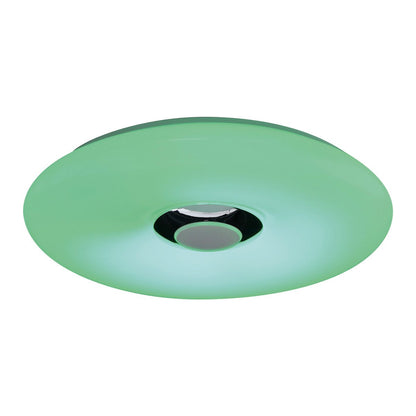 LED -plafondlicht "Nashville" Ø 40 cm, vele functies, gemaakt van metaal en plastic, wit, met geïntegreerde LED's, verlichting voor woonkamers, gang of kantoor