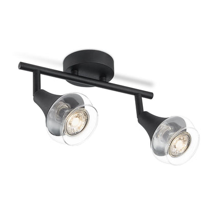 Home Sweet Home LED Opbouwspot Vaya 2 - incl. dimbare LED lamp - Zwart