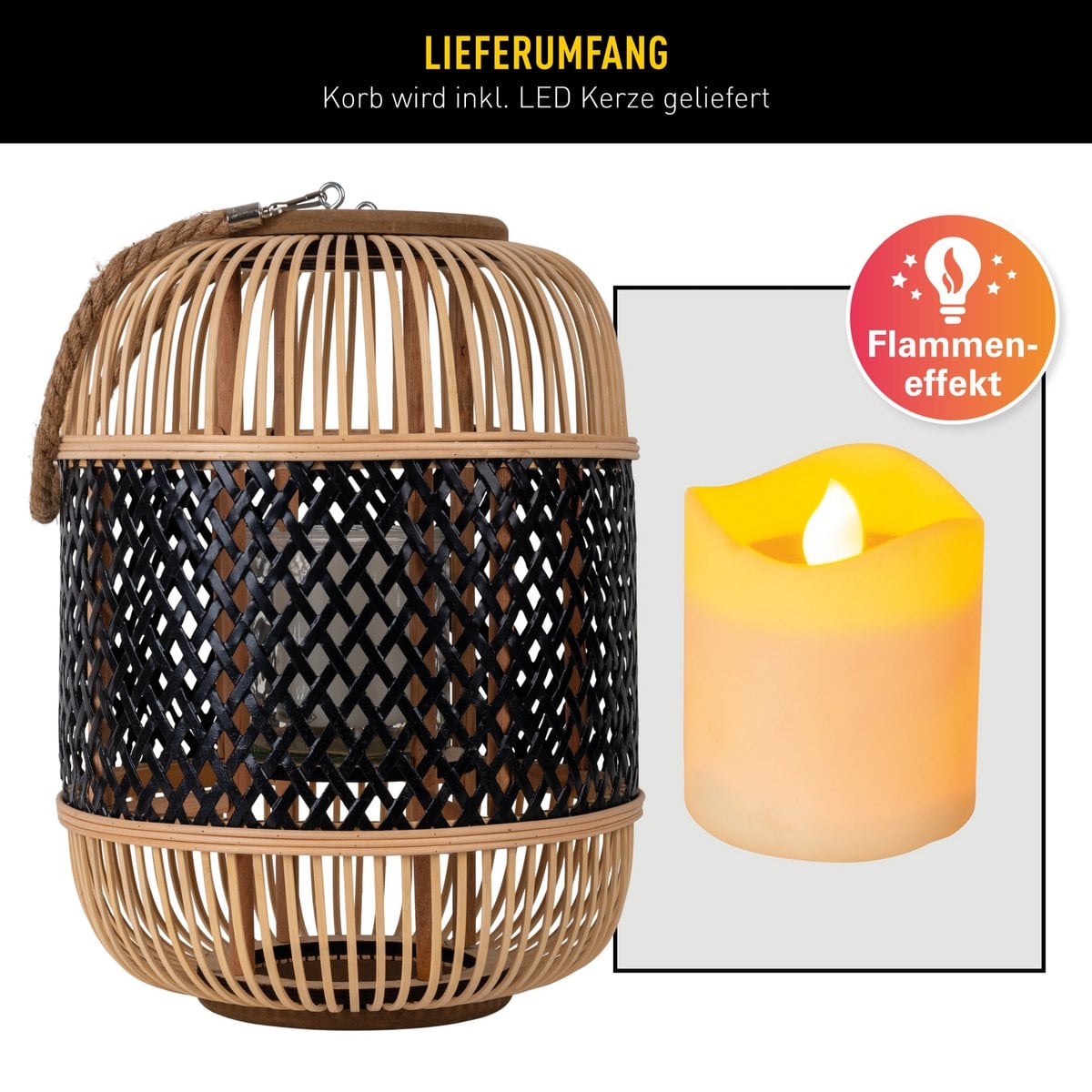 LED Decol Light "Korbinian" H: 38 cm