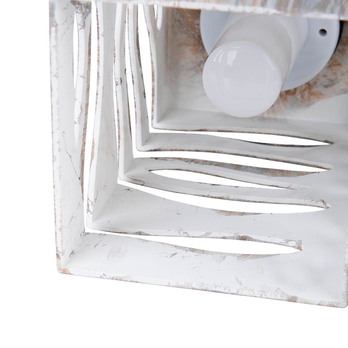 LED Decoratief-Solar Light "Hilda", 12,3 x 12,3 cm, 20 cm hoog, gemaakt van hoogwaardige plastic, bruin-beige marmeren afwerking, geïntegreerde LED, warm wit