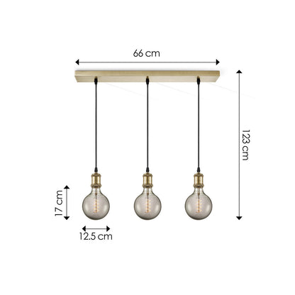 Home Sweet Home hanglamp vintage Spiraal LED 3L G125 dimbaar E27 rook