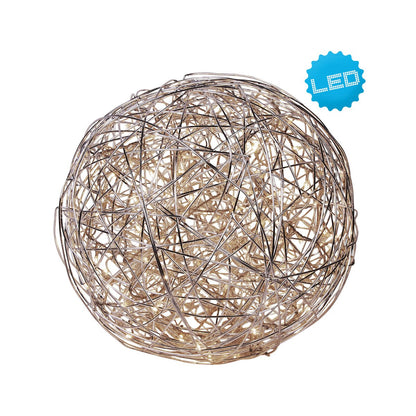LED Outer Ball "Mistle" Ø 50 cm, voor buiten, vloerlamp - metaal - aluminium - met geïntegreerde LED - Decoratie buiten