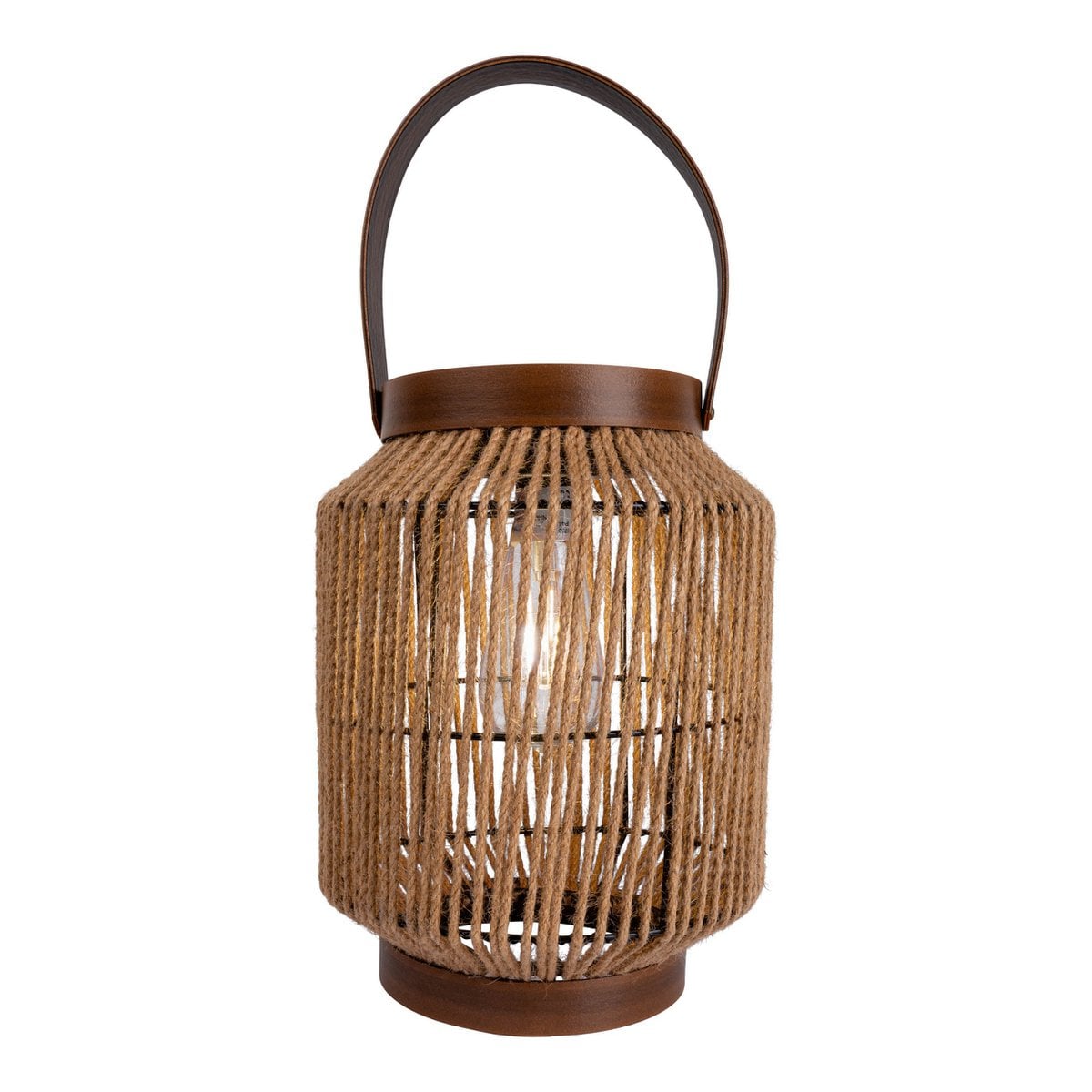 LED zonnelamp "Korbiniaanse" decoratie voor het buitengebied gemaakt van metaal, plastic en snoer in de natuur, met stevig ingebouwde LED's.