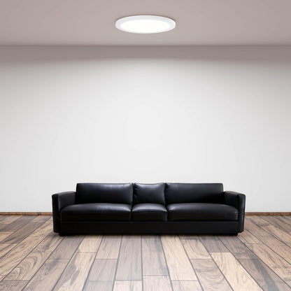 LED -plafondlamp "bonus" Ø29 cm, functionele lampinstallatie en structuur mogelijk, plafondlamp gemaakt van metaal en plastic in wit, met stevig geïnstalleerde LED's, waaronder CCT -kleurwisselaar