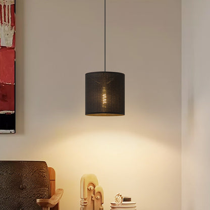 Home Sweet Home Lampenkap Canvas antraciet - B:16xD:16xH:15cm