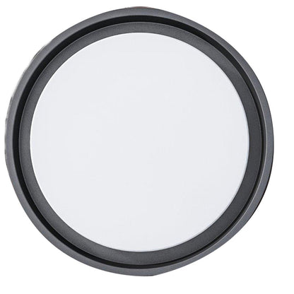 LED Outer Wall Lamp "Mio" Ø 27 cm gemaakt van antraciet -gekleurd metaal en plastic, IP54 voor ingang, balkon, terras