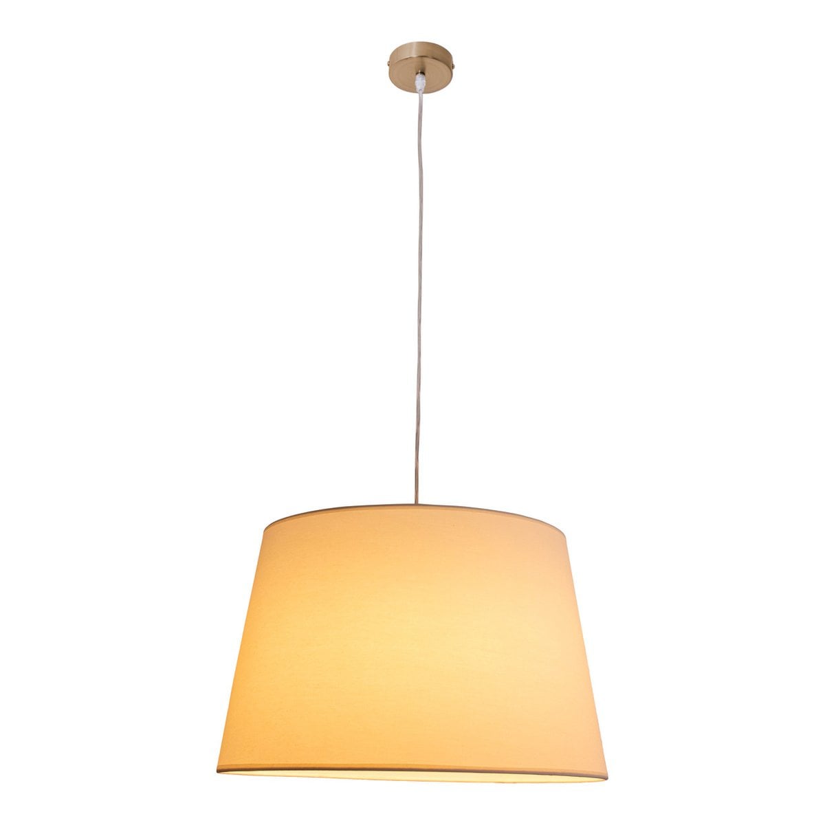 Hanger lamp "bologna" beige/messing