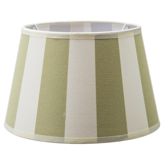 Home Sweet Home CLASSIC Stoffen Lampenkap wit/groen - 20 x 15 x 13 cm