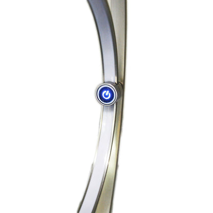 LED staande lamp "luslijn" 150 cm hoog, met geïntegreerde LED -streep, gemaakt van metaal en plastic