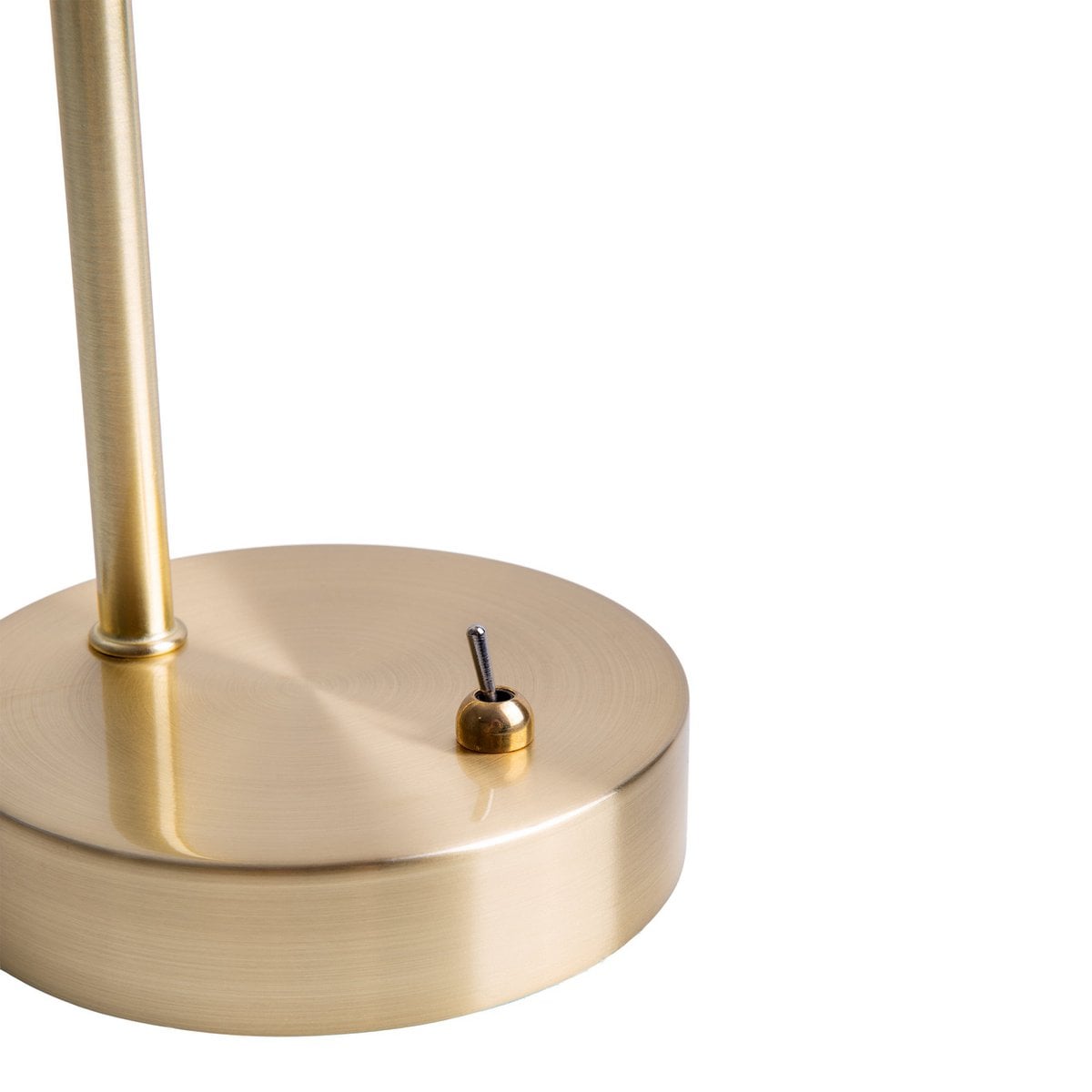 Tafellamp "Libby", klassieke tafellamp gemaakt van messing gekleurd metaal en getinte glas in Amber, met E14-aansluiting, voor eetkamer, woonkamer, gang of kantoor, 34 cm hoog