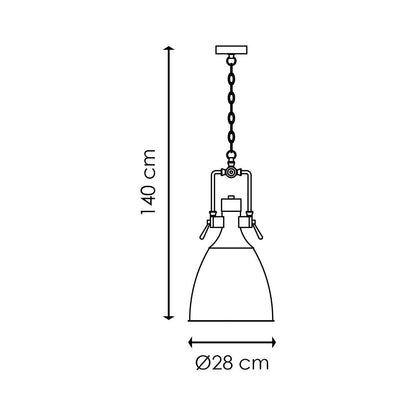 Home Sweet Home Hanglamp Dive - chroom - 28.5x29x140cm