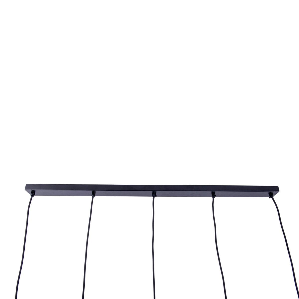 5 hanger lamp "foro" retro hanger lamp gemaakt van metaal in zwart en goud met E27 -versies, 96 cm lang. Stijlvolle verlichting voor woonkamer, eetkamer of keuken.