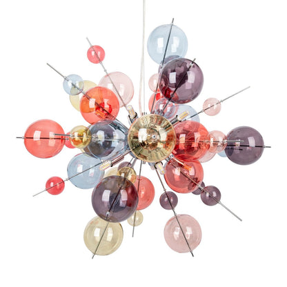 Hanger lamp "explosie" pastelkleuren