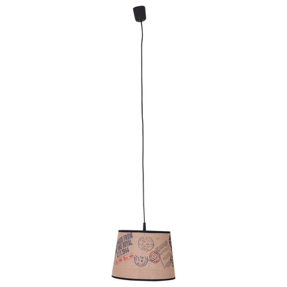 Hanglamp met stoffen kap "Print"