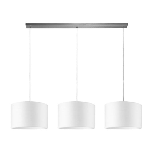 Home Sweet Home hanglamp Beam 3L, E27, wit Lampenkap, 35cm