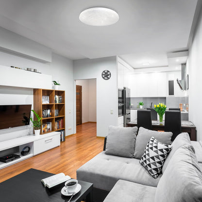 LED plafondlamp "Polaris" d: 48cm kristaleffect