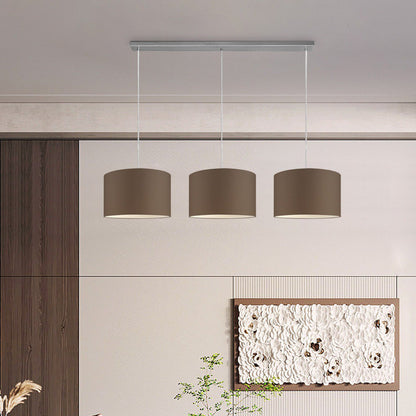Home Sweet Home hanglamp Beam 3L, E27, taupe Lampenkap, 35cm