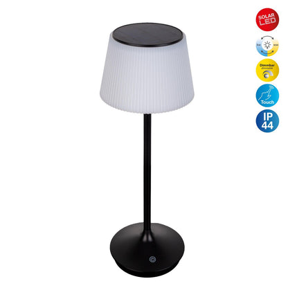 LED -licht "Emmi" voor buiten en binnen, tafellamp gemaakt van metaal en plastic, met stevig gebouwd -in LED's, LED -tafellamp voor balkon, terras, tuin, woonkamer, wintertuin, ca.