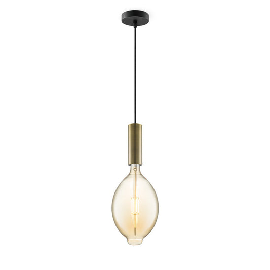 Home Sweet Home hanglamp brons Saga Ovaal - G125 - dimbaar E27 amber