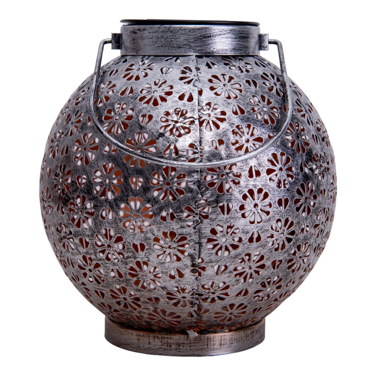 LED Decoratieve zonnelamp L/B: 18 cm zilver