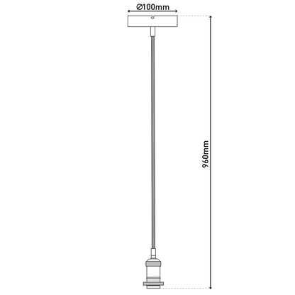 Metalbaldachin "Ontario" decoratieve hanglamp gemaakt van metaal in alt-messing en jute, E27-versie, verlichting voor woonkamers of kantoor.