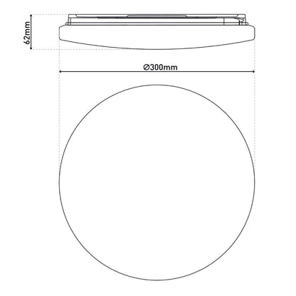 LED -plafondlicht "Fontana" met bewegingsdetector