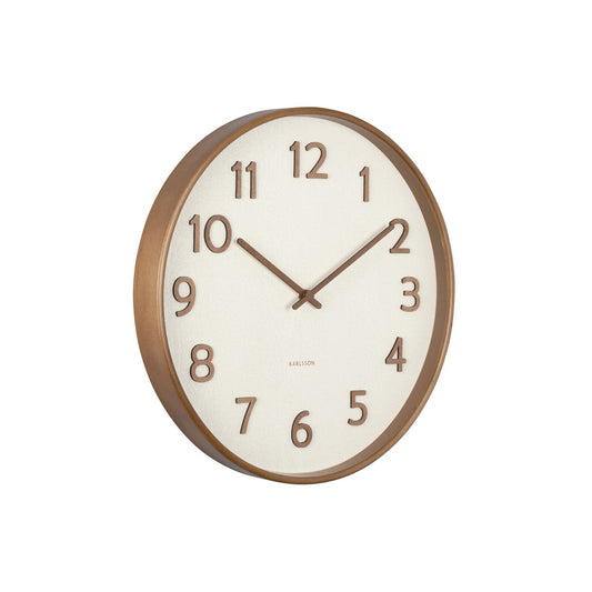 Wandklok puur houtnerf