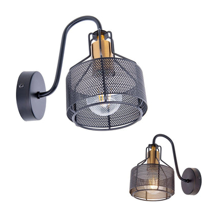 1er Wall Lamp Spot "Foro" gemaakt van metaal in het zwart, met E27 -versie, ongeveer 22 x 13,5 x 23 cm. Stijlvolle verlichting voor woonkamer, eetkamer of keuken.