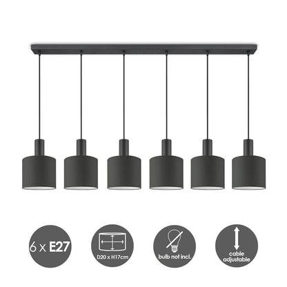 Home Sweet Home hanglamp Bling-Xxl Beam 6L-Antraciet-20cm