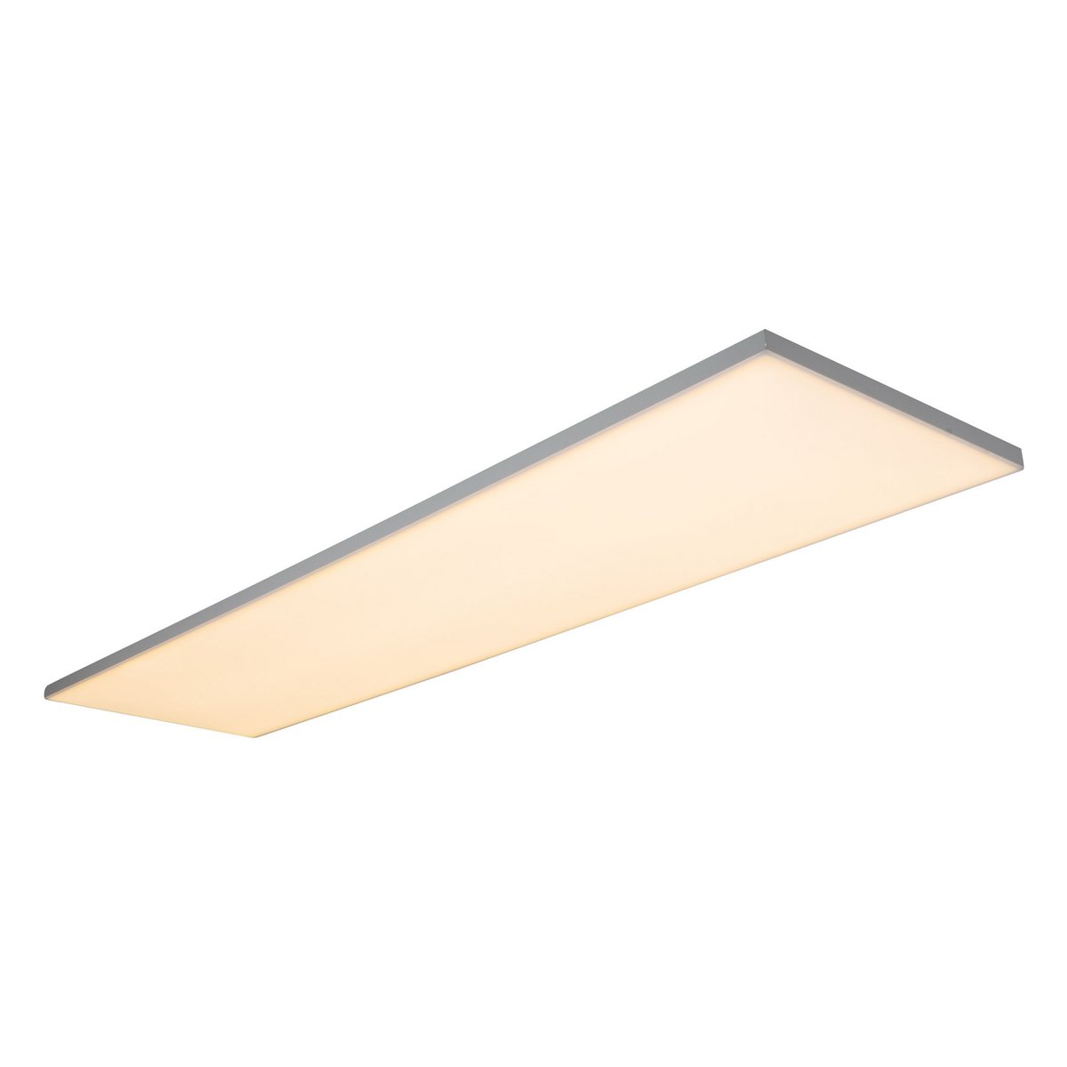 LED -paneel plafondlicht "Carente" lengte 119,5 cm, frameless, vele functies, gemaakt van metaal en plastic, witte, geïntegreerde LED's
