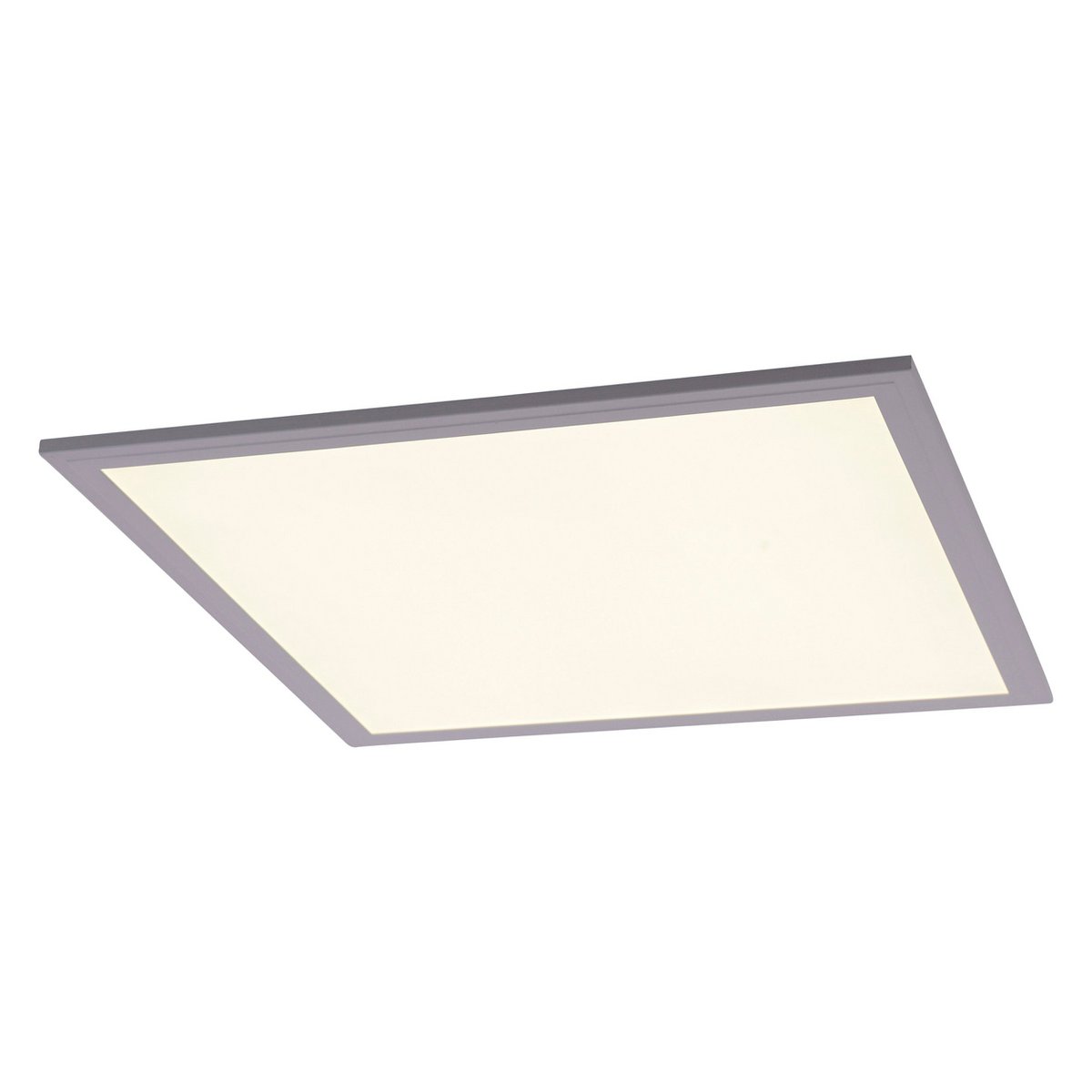 LED -assemblagepaneel "Sorriso", montagelamp gemaakt van metaal en plastic in wit met stevig ingebouwde LED's, 45x45 cm voor interieurs