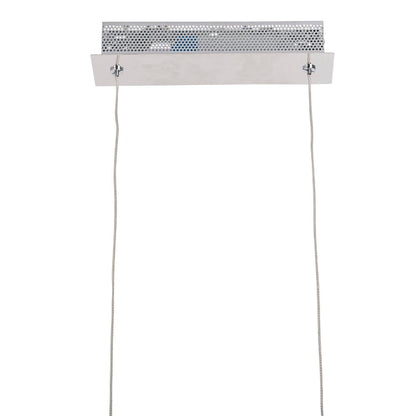 LED hanglamp "balk" gemaakt van metaal en plastic in stalen blank, met geïntegreerde LED