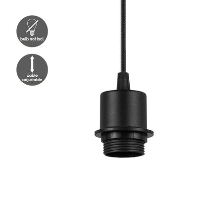 Home Sweet Home Zwart Metalen Hanglamp - 3L-65/9,5/112.5 cm