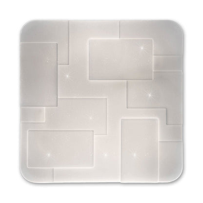 LED plafondlamp "Luxor" 54x54cm kristaleffect