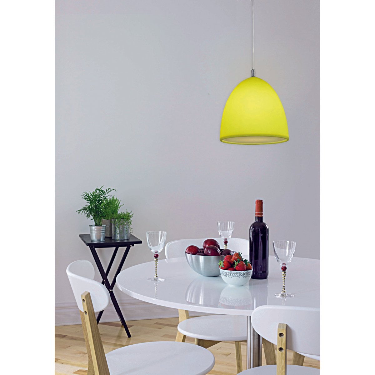 Siliconen hanger lamp "Catinus" Ø 25 cm, gemaakt van groen siliconen, E27