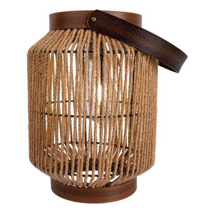 LED zonnelamp "Korbiniaanse" decoratie voor het buitengebied gemaakt van metaal, plastic en snoer in de natuur, met stevig ingebouwde LED's.