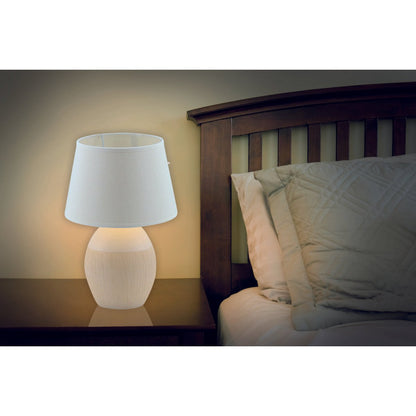 Keramische tafellamp "Tali" wit