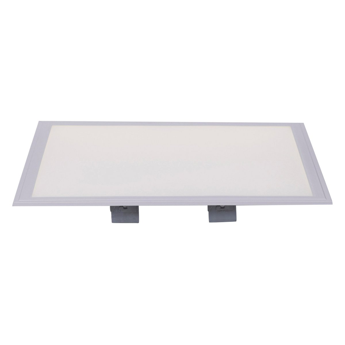 LED -assemblagepaneel "Sorriso", montagelamp gemaakt van metaal en plastic in wit met stevig ingebouwde LED's, 45x45 cm voor interieurs