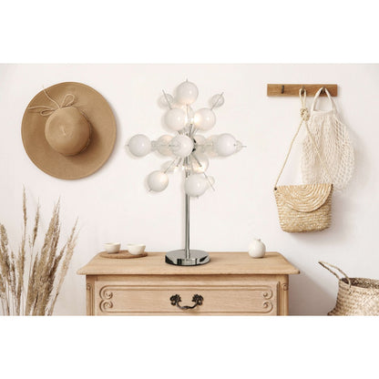 Tafellamp "Explosion" in het wit