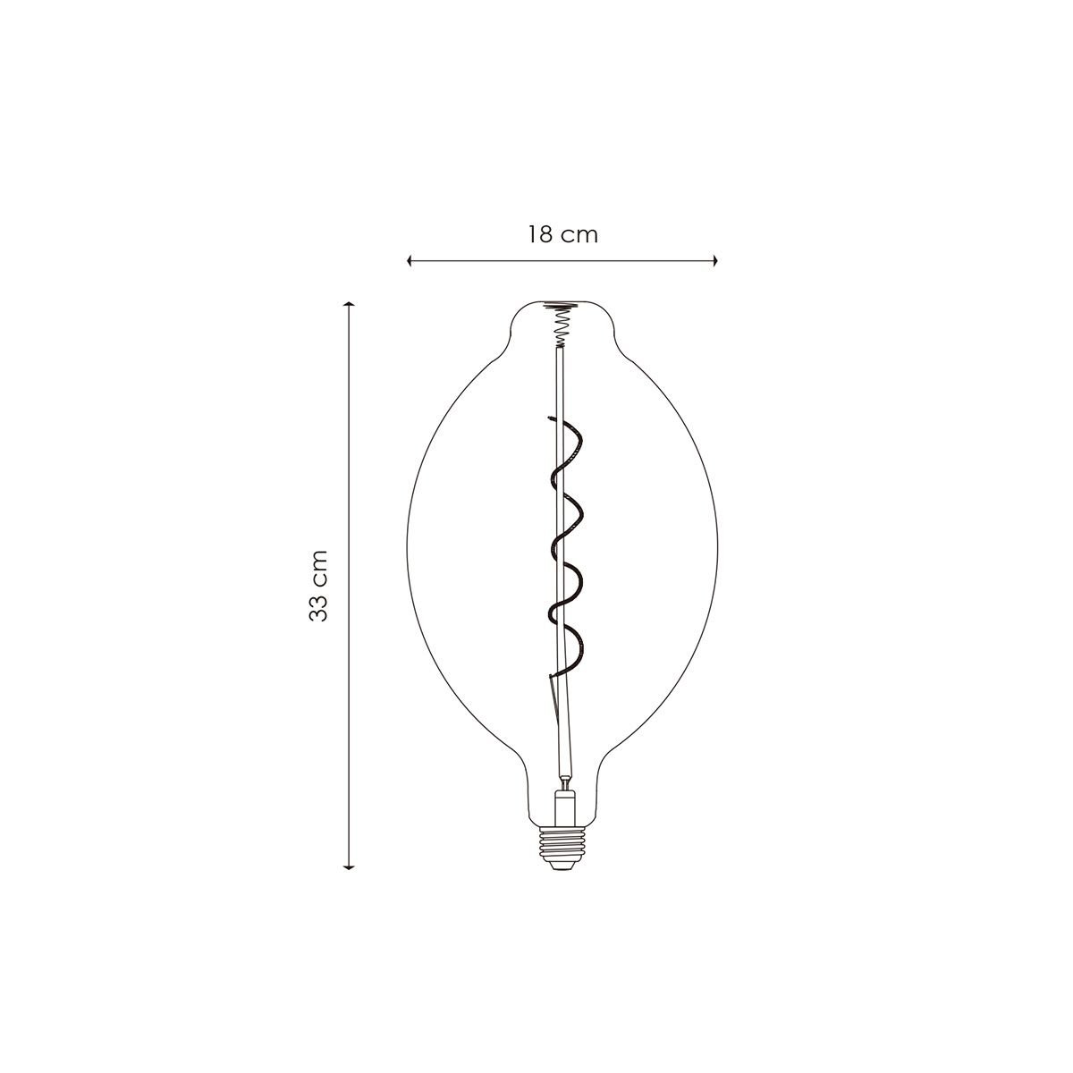 Home Sweet Home dimbare LED Carbon E E27 4W 100Lm 1800K Rook