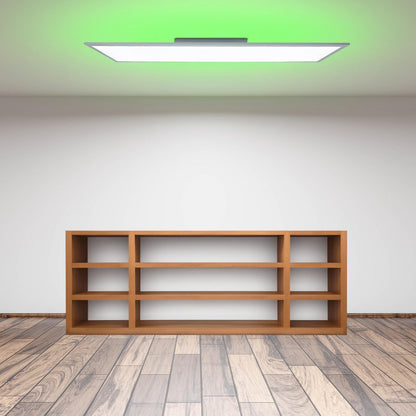 Smart Home LED -achtergrondverlichtingspaneel, lengte 100 cm, veel functies, transportlamp gemaakt van metaal en plastic, geïntegreerde LED's