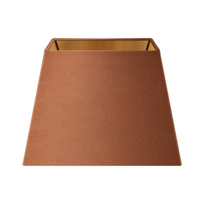 Home Sweet Home Velvet Lampenkap - Bruin + goud - 20 x 20 x 14 cm