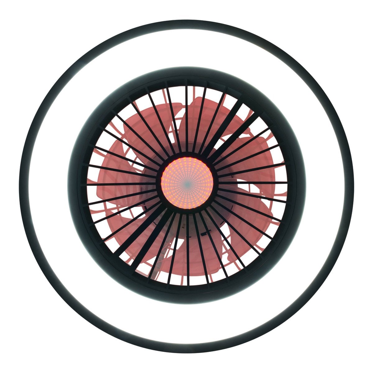 LED -plafondlichten + ventilator "arrioso" Ø 54 cm, gemaakt van metaal en plastic, met veel functies