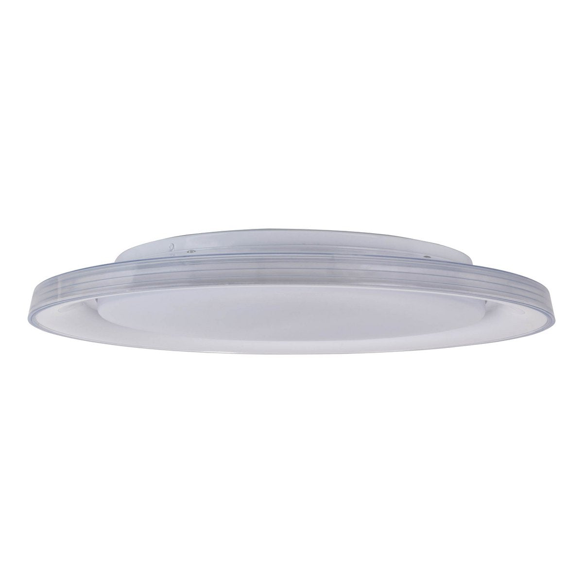 LED-plafondlicht "Claire" Ø 50,5 cm, 7,5 cm hoog, metaal en plastic in wit, geïntegreerde LED, 1600 lm, dimable, CCT-functie, 3000-5000 K, nachtlichtfunctie